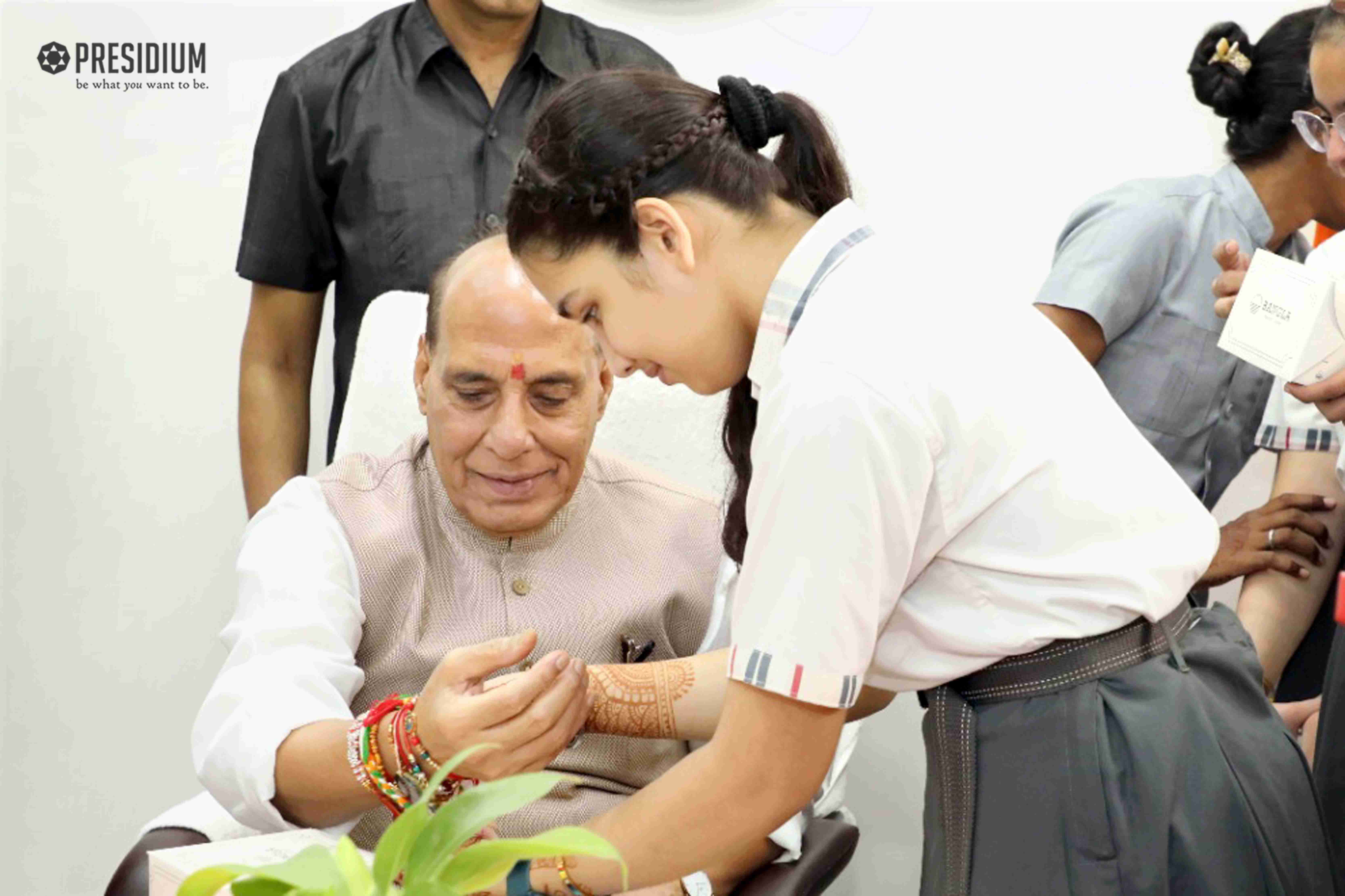 Presidians Enveloped in Rakhi Spirit with India's Defense Minister